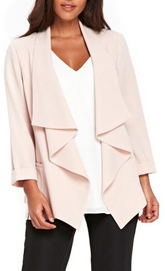 Women's Wallis Drape Front Waterfall Jacket Waterfall Jacket, Floaty Dress, Shop Clothing, Office Outfits, Good Brands, Everyday Fashion, Plus Size Fashion, Style Me, Bell Sleeve Top