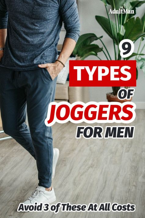 If you're thinking about buying a pair of denim joggers, you need to stop immediately and read this now. There are only six types of joggers worth getting. Polo Joggers Outfit Men, Denim Joggers Outfit Men, Joggers For Men Outfits, Men’s Joggers Style, Men’s Jogger Pants, Man Joggers Outfit, Blue Joggers Men Outfit, Men’s Joggers Outfit, Men’s Joggers