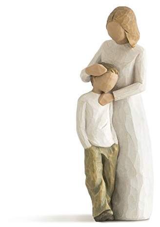 $24.15 marked down from $29! Willow Tree hand-painted sculpted figure #motherson #mom #son #willowtree #gift #mothersday Willow Figurines, Willow Tree Figures, Mother Son Gift, Love My Son, Willow Tree Angels, Willow Tree Figurines, Mother Of The Groom Gifts, Mother And Son, Cast Stone