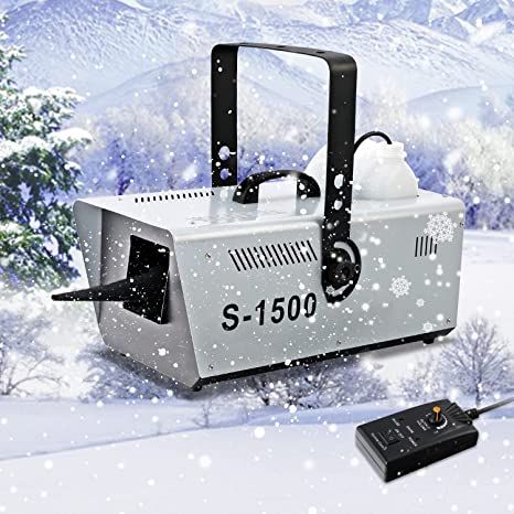 AmazonSmile: TCFUNDY Snow Machine 1500W Snow Making Machine Snowflake Maker for Christmas Wedding Kids Party Stage Effect with Wired Remote Control : Musical Instruments Snow Making Machine, Snowflake Maker, Snow Maker, Snow Making, Snow Machine, Artificial Snow, Fog Machine, Dj Party, How To Make Snow