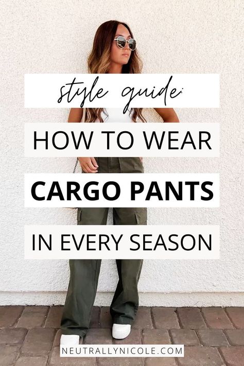 Master the art of versatile dressing with our guide on "How to Style Cargo Pants For Any Season." Elevate your fashion game as we showcase the best cargo pants for women and share tips on creating stylish looks for any occasion. Cargo Joggers Outfits, Women Cargo Pants Outfit, Black Cargo Pants Women, Cargo Pants Women Outfit, Green Cargo Pants Outfit, Best Cargo Pants, Navy Cargo Pants, Women's Cargo Pants, Cargo Pants Outfit Women