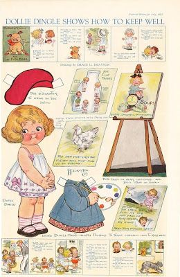 The 2008 Paper Doll Convention Archive: "Dolly Dingle 1923" Created by ~Grace Drayton~ Snow Clothes, Dolly Dingle, Colour Fashion, Vintage Paper Doll, Paper Toy, Paper Dolls Printable, Vintage Printable, Vintage Paper Dolls, Images Vintage