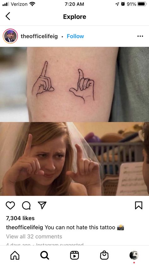 The Office Tattoo, Book Lover Tattoo, Jim And Pam, Jim Pam, S Tattoo, Couple Tattoos, Love And Marriage, Picture Tattoos, New Tattoos