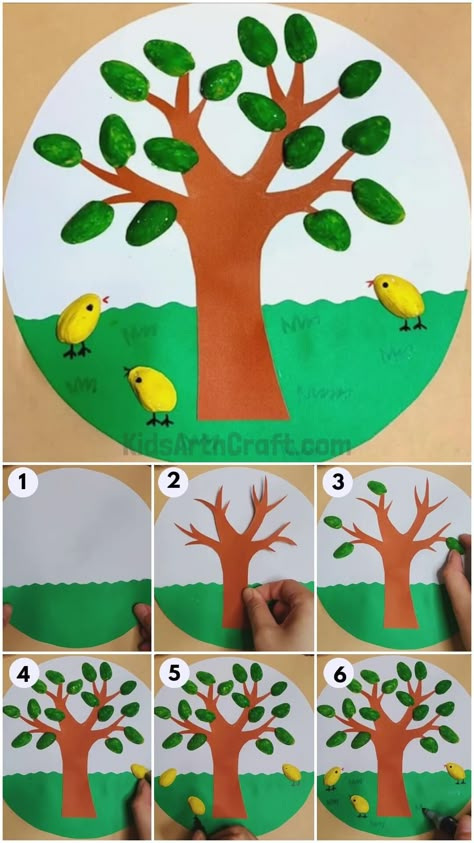 Easy Tree Craft Using Pistachio Shell Tutorial For Beginners Check more at https://www.kidsartncraft.com/tree-pistachio-shell-craft-tutorial/ Pista Shell Crafts For Kids, Pistachio Shell Crafts, Pistachio Crafts, Pistachio Shell, Pista Shell Crafts, School Art Activities, Pistachio Shells, Happy Birthday Cards Handmade, Shell Craft