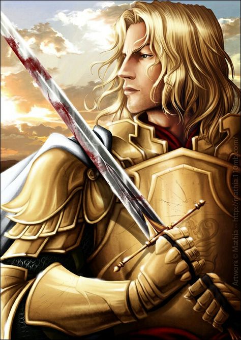 Jaime Lannister by Mathia Arkoniel Elves Art, Lannister Art, Silmarillion Art, Game Of Thrones Jaime, Cersei And Jaime, Elf Boy, Game Of Thrones Artwork, Mind Palace, Fantasy Heroes