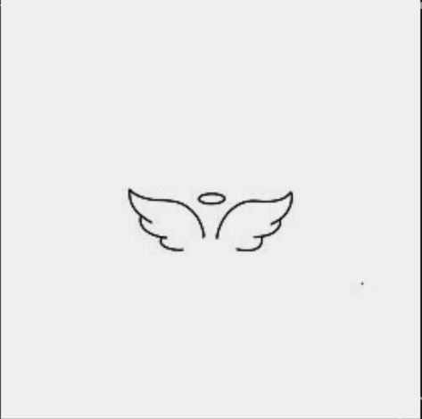 Tiny Angle Tatoos, Angel Wings Stick And Poke, Fineline Angel Wing Tattoo, Angel Finger Tattoo, Angel Wings Finger Tattoo, Angel Wing Outline Tattoo, Simple Angel Tattoo, Fine Line Angel Wings Tattoo, Teeny Tattoos