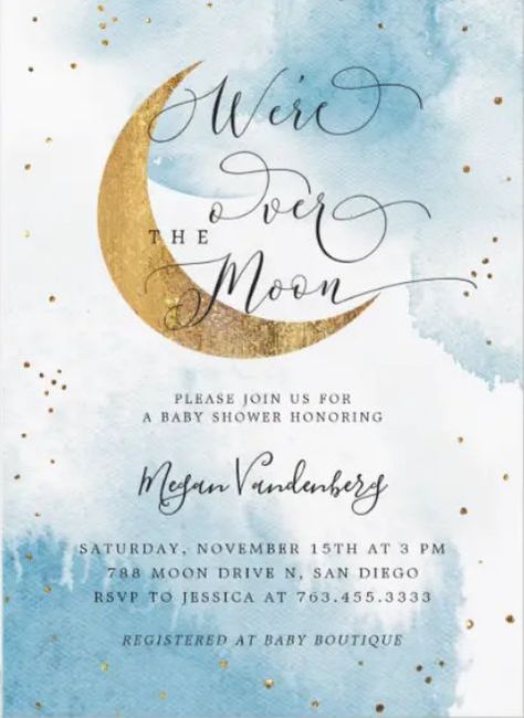 2 The Moon Birthday Party, Moon Birthday Card, Two The Moon Birthday Party, Moon Birthday Party, Deer Baby Shower Invitations, Cute Invitations, Boho Safari, Girl Baby Shower Invitations, Princess Baby Shower Invitation