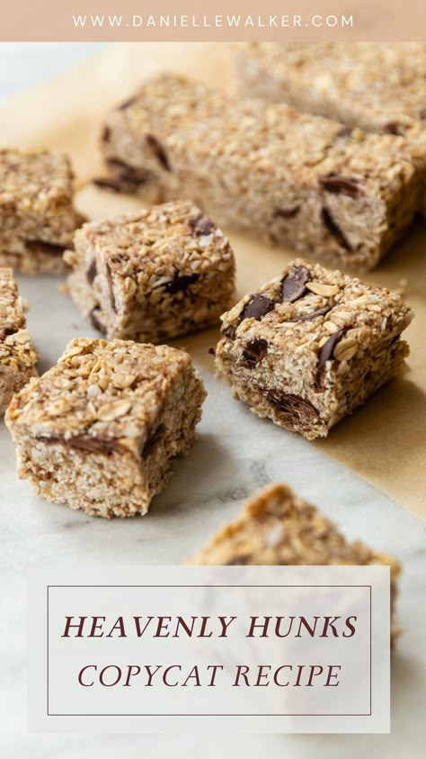 Heavenly Hunks Recipe, Nut Free Snacks, Gluten Free Treats, Free Snacks, Copycat Recipe, Paleo Dessert, Healthy Delicious, Granola Bars, Healthy Sweets