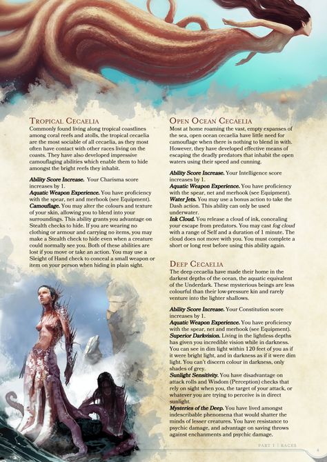 DnD 5e Homebrew — Cacaelia Race by Absurdisan 5e Races, Dungeons And Dragons Races, Dnd Stats, Myths & Monsters, Mythical Monsters, Dnd Races, Dnd Classes, Campaign Ideas, Dungeons And Dragons Classes