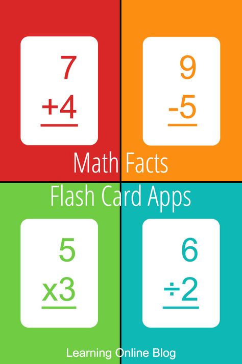 Children can master addition, subtraction, multiplication, and division facts with these math facts flash card apps. #homeschool #mathfacts Division Flash Cards, Flashcard App, Math Facts Addition, Master Addition, Addition Flashcards, Free Math Printables, Homeschool Math Curriculum, Math Flash Cards, Multiplication Flashcards