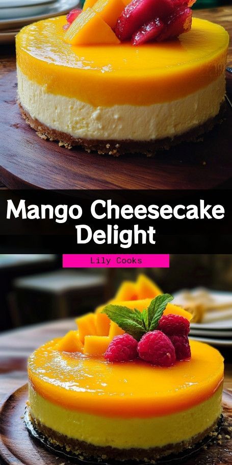 No-Bake Eggless Mango Cheesecake Delight Indulge in the tropical flavors of this no-bake eggless mango cheesecake. #NoBakeDessert #EgglessCheesecake #MangoCheesecake #TropicalDessert #VegetarianDessert #EasyCheesecake #DessertLovers #MangoLovers #BinjalsVegKitchen #CheesecakeRecipe