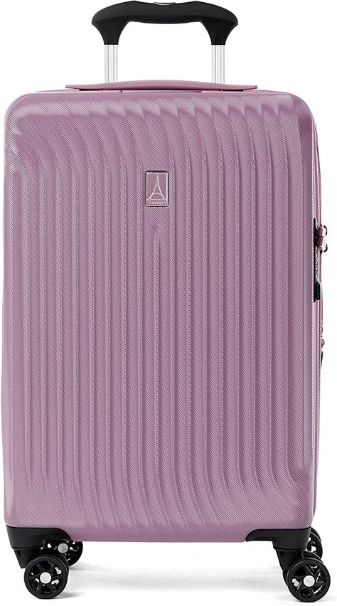 Pink Suitcase, Spinner Luggage, Carry On Luggage, Recycle Plastic Bottles, Suitcases, Christmas Wishlist, Egift Card, Carry On, Pink Purple