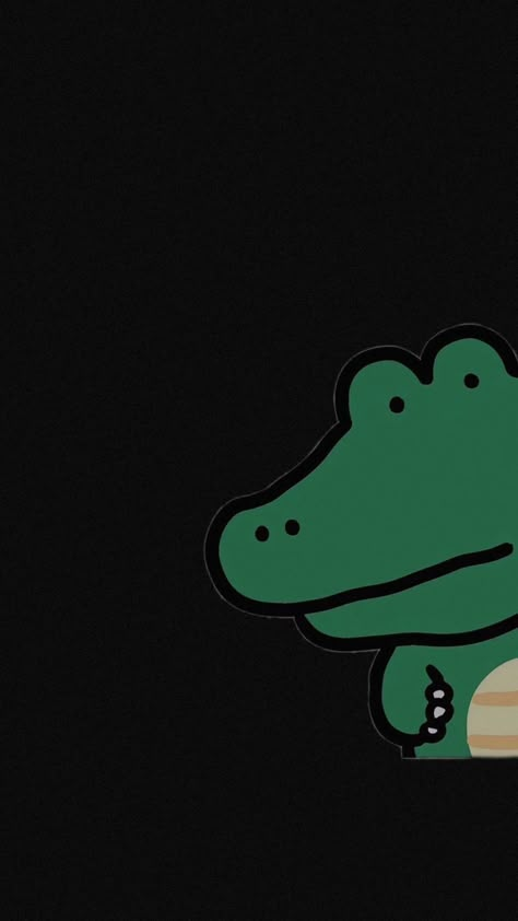 Crocodile Cartoon Cute Wallpaper, Cute Alligator Wallpaper, Crocodile Aesthetic Wallpaper, Crocodile Wallpaper Iphone, Cute Crocodile Wallpaper, Dark Green Wallpaper Iphone, Nothing Wallpaper, Crocodile Wallpaper, Cookie Monster Wallpaper