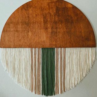 CBohoDesign on Etsy Black Homes, Boho Fiber Art, Wall Decor Macrame, Lampe Art Deco, Wooden Wall Hanging, Moon Decor, Wooden Wall Hangings, Décor Boho, Macrame Decor