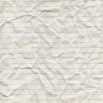 "Crinkled lined paper" Spiral Notebook for Sale by NemJames | Redbubble Crumbled Notebook Paper Background, Paper Astethic, Notebook Page Aesthetic, Line Paper Background, Crumpled Notebook Paper, Crinkled Paper Background, Notebook Paper Aesthetic, Note Book Page, Cute Lined Paper