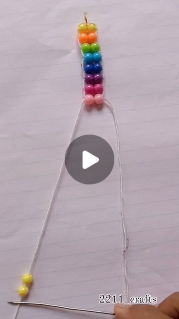 Ashmita...😊 on Instagram: "Diy rainbow bracelet...🌈" Kids Bracelets Diy Beads, Rainbow Jewelry Diy, Rainbow Bracelet Beads, Rainbow Bracelet Patterns, Cute Bracelet Ideas Diy, Pride Bracelet Diy, Beads Chains Designs, Diy Bracelets With Beads, Easy Beaded Bracelets