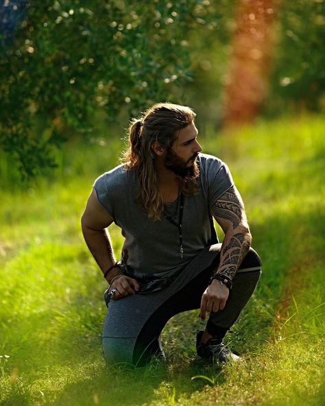 9,578 Likes, 265 Comments - Alen Hasic (@jackbeauregardpvt) on Instagram: “For in the true nature of things, if we rightly consider, every green tree is far more glorious…” Lumberjack Aesthetic, Brock Ohurn, Viking Aesthetic, Nature Of Things, Viking Men, Viking Style, Green Tree, Men Model, True Nature