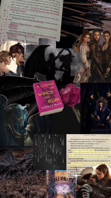 acowar, acotar, bookish aesthetic, sarah j maas, sjm Court Of Wings And Ruin, Fiction Books Worth Reading, A Court Of Wings And Ruin, Three Daughters, Im Lost, Crescent City, Sarah J Maas, Sarah J, I Love Books