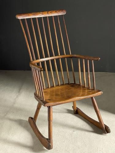 Comb back Windsor chair 1780 Peter Bunting Sawback Windsor Rocking Chair, Windsor Rocking Chair, Antique Rocking Chairs Wood, Antique Mission Rocking Chair, Victorian Rocking Horse, Antique Rocking Chairs 1900’s Black Double Rocking Chair, Early American Decor, Windsor Chair, American Decor