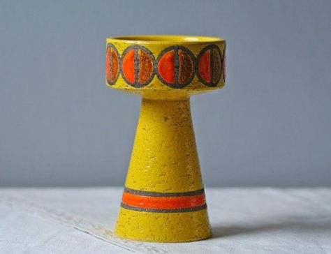 Modern Yellow Candle Holder / Rosenthal Netter Candlestick / | Etsy | Ceramics pottery vase, Vintage italian pottery, Pottery candle 60s Ceramics, Bitossi Pottery, Classic Modern Design, Retro Pottery, Pottery Lessons, Ceramics Pottery Vase, Pottery Candle Holder, Pottery Candle, Mid Century Modern Ceramics