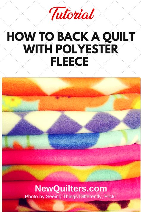 Blankets Fleece, Backing A Quilt, Rag Quilt Tutorial, Fleece Crafts, History Of Quilting, Rag Quilt Patterns, How To Quilt, Fleece Quilt, Sewing Fleece