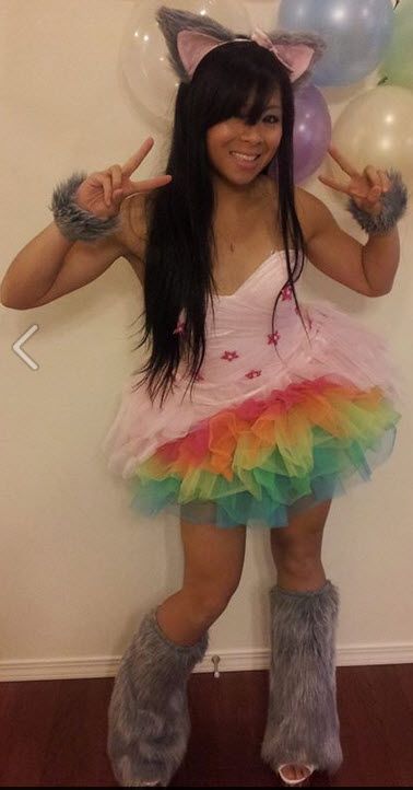 My Nyan Cat costume!  :3 Cat Costumes Women Aesthetic, Cat Costume Outfit, Nyan Cat Clothes, Nyan Cat Halloween Costume, Scene Halloween Costume, Nyan Cat Outfit, Cat Costume Ideas For Women, Nyan Cat Cosplay, Nyan Cat Costume