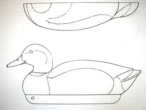 2. Here is a pattern for a more conventional gunner. Decoy Carving Ducks, Bird Carving Patterns, Decoy Carving, Duck Pictures, Wood Carving For Beginners, Carved Wood Sculpture, Bird Carving, Duck Decoys, Circle Template