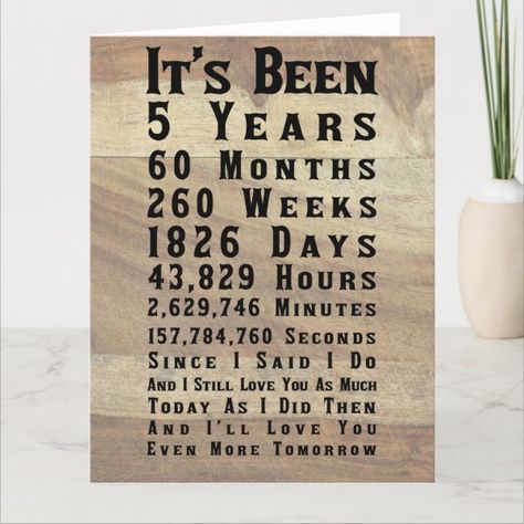 Happy 5th Wood Anniversary Card 5th Anniversary Quotes, 5 Year Anniversary Quotes, Anniversary Quotes For Boyfriend, Happy Aniversary, Anniversary Quotes For Husband, Wedding Anniversary Message, Anniversary Wishes For Husband, Anniversary Quotes For Him, Wedding Anniversary Quotes