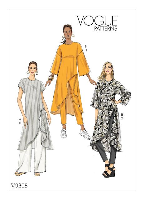 Sewing Patterns For Women, Sleeve Variations, Top Sewing, Fitted Tunic, Trendy Sewing, Pants Sewing Pattern, Vogue Sewing, Vogue Sewing Patterns, Vogue Pattern