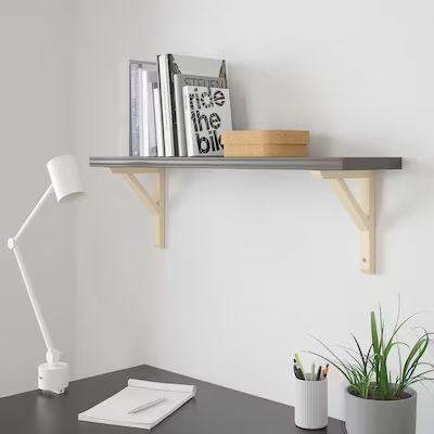 shelves - Search - IKEA Burhult Shelf Ideas, Ikea Burhult, Wall Shelving Systems, Ikea Shelves, Teenage Room, Wall Shelves & Ledges, Plastic Edging, Room Upgrade, Estantes Flotantes