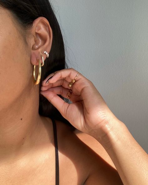 Here for the ear party 🎉 ✨ Shop the look and our extensive earring collection online today! . #Affordablejewelry #Nontarnishjewelry #Hypoallergenicjewelry #Goldjewelry #Silverjewelry #Daintyjewelry #Chunkyjewelry #Customjewelry #Statementjewelry #sunglassesstyle #Sterlingsilverjewelry #Stainlesssteeljewelry #waterproofjewelry Ear Party, Earring Collection, Chunky Jewelry, Hypoallergenic Jewelry, Waterproof Jewelry, The Ear, Affordable Jewelry, Shop The Look, Party Shop