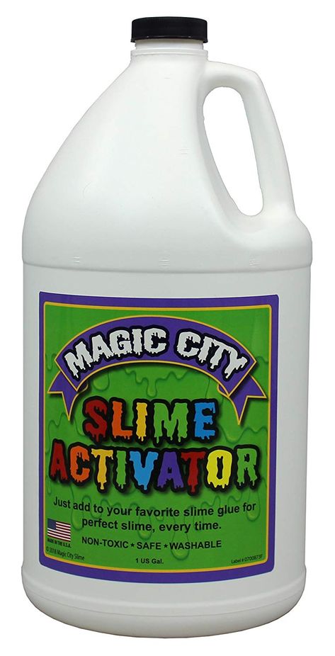 Magic City Slime Activator - Non Toxic, Just Add to Your Favorite Slime Glue for Great Slime Every Time, Made in USA (1 Gallon) * Read more at the image link. (This is an affiliate link) Slime Glue, Slime Activator, Perfect Slime, Slime Ingredients, Contact Lens Care, Slime No Glue, Slimes Supplies, Contact Lens Solution, How To Make Slime