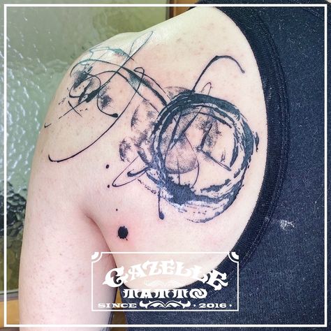 Abstract clock | By Iris Lam | Done at Gazelle Tattoo | Jan 16th 2020 | 1280794 Abstract Clock Tattoo, Gazelle Tattoo, Abstract Clock, Clock Tattoo, Abstract Tattoo, Drip Painting, Simple Tattoos, New Tattoos, Brush Strokes