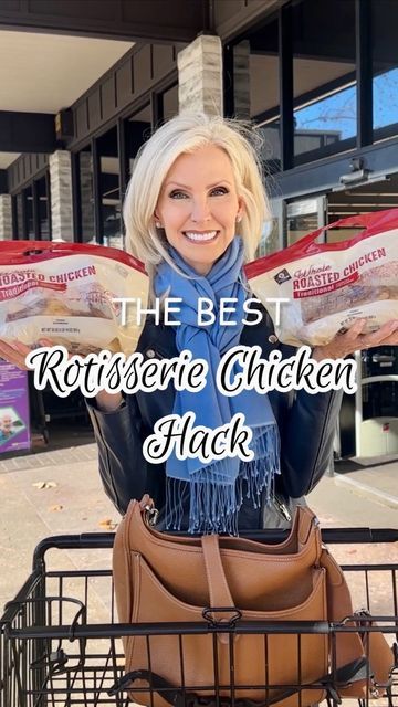 LORAfied | HACKS: Home • Kitchen • Life on Instagram: "🍗🤯 CRAZY ROTISSERIE CHICKEN HACK ❤️🛒 + MIND BLOWING DEBONING TRICK & HOW TO PICK A WINNER💰 Comment: “Links” and I’ll DM you the deets on my outfit, I especially love these jeans 👖💕 Have you ever struggled to get all the meat off a rotisserie chicken? Raise your hand if you’ve thrown some of it away because you just couldn’t get it off the bone after it had set in the fridge🙋‍♀️ Good news, sister, those days are over! Here’s one of the fastest hacks out there that will have you saying “Winner, winner, chicken dinner!” 🏆🐓 What’s your favorite thing to do with a rotisserie chicken? Comment and LMK! 🤗 Easy Bone Broth Bones from 1 chicken 12 cups of water 4-6 celery stocks Large handful of carrots Bunch of parsley (either flat or What To Do With Rotisserie Chicken Bones, Deboning Rotisserie Chicken, How To Debone A Rotisserie Chicken, Chicken Broth From Rotisserie Chicken, What To Do With Rotisserie Chicken, Things To Do With Rotisserie Chicken, Chicken Rotisserie Recipes, Reheat Rotisserie Chicken, Rotisserie Chicken Meals