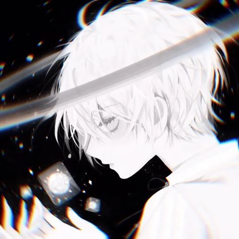 White Hair, Anime Character, Black And White, Hair, Anime, White, Black