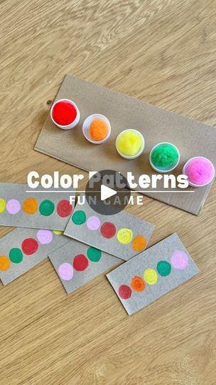 78K views · 3K reactions | PATTERNS GAME 🍡 Matching is an essential skill that we should encourage our kids to practice ❤️, this will help to improve a number of cognitive abilities like visual memory, short term memory, and pattern recognition. Kids will love and have fun matching them.

This is super easy to make, you will only need a cardboard (we used our cereals one), markers, some bottle chaps and glue to create this fun challenging game for your kids to play and definitely keep them busy for a while. 

We hope you like it✨ Don’t forget to save this post for later or share it with someone who might like it or need it 💓

❌ We don’t authorize to share this video on your feed. (Stories is fine)

.
.
.
.
.
.
.
.
.
#earlychildhoodeducation #playlearningideas #playlearngrow #kidsactiviti Preschool Preparation, Pattern Game, Short Term Memory, Challenging Games, Pattern Recognition, Visual Memory, Crafty Moms, Kids Learning Activities, Early Childhood Education