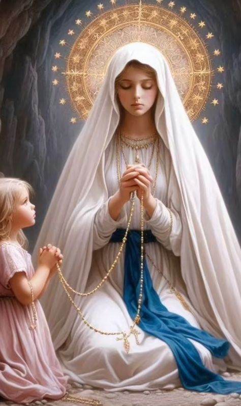 Mother Mary Queen Of Heaven, Mary Jesus Mother, Mother Mary Pictures, Mary Immaculate, Mary Images, Jesus Mother, Virgin Mary Art, Mother Mary Images, Blessed Mary