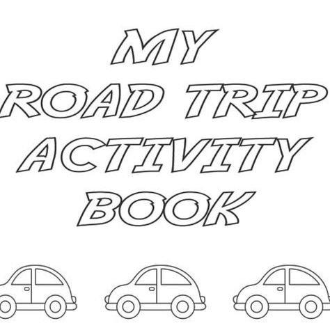 Road Trip Crafts, Diy Travel Games, Car Ride Activities, Road Trip Activity Book, Road Trip Books, Summer Vacation Activities, Road Trip Kit, Trip Activities, Road Trip Activities