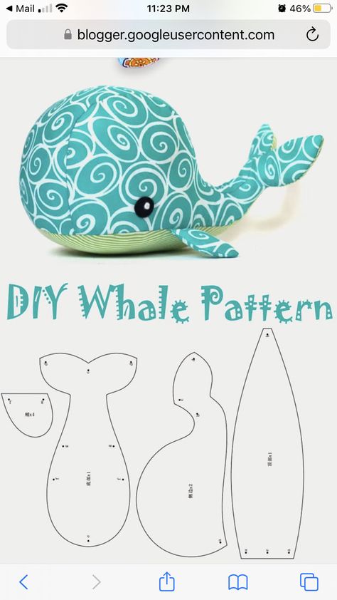 Ocean Animal Sewing Patterns, How To Sew A Stuffed Animal Easy, Handmade Stuffed Animals Pattern, Patchwork Animals Patterns, Easy Plush Sewing Pattern, Mermaid Sewing Pattern, Easy Stuffed Animal Sewing Patterns Free, How To Sew Plushies, Easy Sew Stuffed Animals