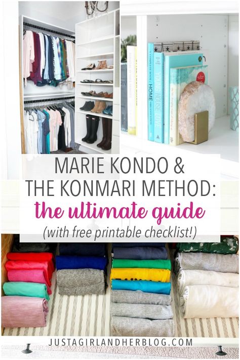 Marie Kondo and the KonMari Method have been a total game changer in the world of organization, showing people how to tidy up and declutter once and for all! If you're still trying to decide whether or not tidying up is for you, this post has all of the KonMari information you need to know! | #mariekondo #konmari #konmarimethod Konmari Method Organizing, Konmari Organizing, Marie Kondo Organizing, How To Organize Your Closet, Small Bedroom Organization, Konmari Method, Marie Kondo, Home Organisation, Home Organization Hacks