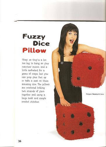 Ravelry: Fuzzy Dice Pillows pattern by Nanette M. Seale Crochet Dice Pillow, Dice Pillows, Dice Pillow, Crochet Dice, Fuzzy Dice, Photography Board, Crochet Pillow, Pillow Pattern, Ravelry