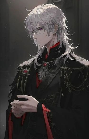 Prince Drawing Anime, Vampire Prince Art, Prince Anime Royal, Anime Old Man Art, Old King Fantasy Art, King Anime Guy, Prince Oc Male, Dhampir Male Art, Prince Anime Boy