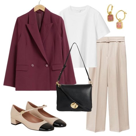 All Posts • Instagram Burgundy Blazer Outfit Woman, Burgundy Blazer Outfit, Blazer Outfits Women, Blazer Casual Outfit, Office Fits, Business Casual Dress Code, Winter Office, Burgundy Blazer, Work Fits