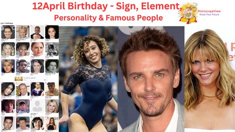 12 April Birthday - Famous Birthdays List & Personality Christina Moore, April Zodiac, Birthday Personality, Jacob Zuma, 12 Birthday, Beverly Cleary, Aries Zodiac Sign, The Hanged Man, Shannen Doherty