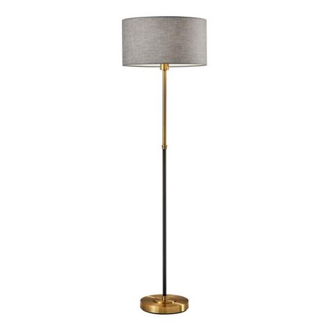 Troy Antiqued Brass And Black Floor Lamp Chic Floor Lamp, Niche Ideas, Chic Lamp, Large Floor Lamp, House Lighting, Floor Lamp Base, House Items, Floor Lamp Shades, Large Lamps