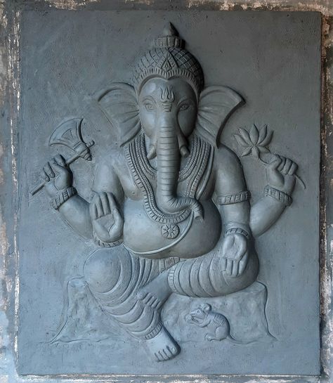 Ganesh Sthapna, Jesus Pic, Stone Sculpture Art, Saraswati Photo, Mural Art Design, Cutwork Saree, Pencil Drawing Images, Cement Design, Art Deco Artwork