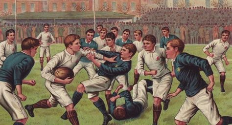 Did William Webb Ellis really invent rugby? Rugby Gifts, Football Posters, Sports Wall Decor, Art Football, Football Wall Art, Football Wall, Sports Wall Art, Sports Wall, Sport Art