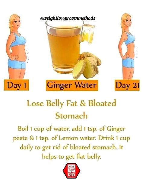 🔥 Lose Belly Fat & Reduce Bloating with Ginger Water! 🔥 Start your journey from Day 1 to Day 21 and see the amazing transformation. Boil 1 cup of water, add 1 tsp. of ginger paste and 1 tsp. of lemon water. Drink daily to help get rid of a bloated stomach and achieve a flat belly. 💦✨Follow @weightlossprovenmethods for more tips! 💪 Check the link in bio for more weight loss secrets! #WeightLossJourney #FitnessGoals #HealthTips #BellyFatBurn #FlatTummy #GingerWater #HealthyLifestyle ... Lemon Water Recipe Flat Belly, Drink To Get Rid Of Belly, Lose Bloated Belly, How To Get Rid Of Bloated Stomach Drinks, How To Make Ginger Water, Lemon Drink For Belly Fat Loss, Lose Skin On Stomach, Drinks For Bloated Stomach, How To Reduce Bloated Stomach