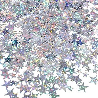 Throwing Confetti, Sparkle Party, Prom Theme, Star Confetti, Silver Party, Metallic Party, Table Confetti, Glitter Party, Kraf Diy