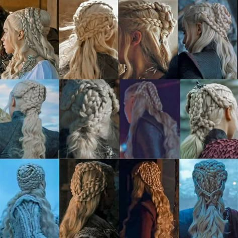 Daenerys Hairstyle, Daenerys Braids, Daenerys Outfits, Game Of Thrones Hairstyles, Daenerys Targaryen Hair, Daenerys Hair, Targaryen Hair, Khaleesi Hair, Hair Expo